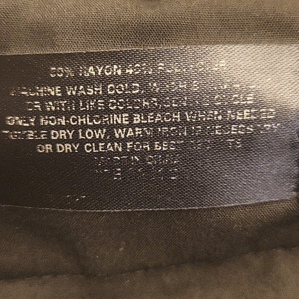 Beautiful & Soft Perry Ellis Dark Olive Front Pleated Men's Slacks, 32/31 - Picture 12 of 12